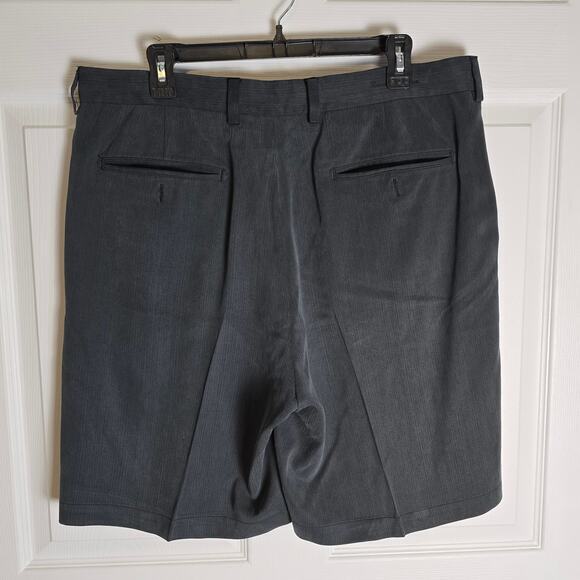 Tommy Bahama Havana Herringbone Pleated Silk‎ Shorts Men's 35 - Picture 2 of 7